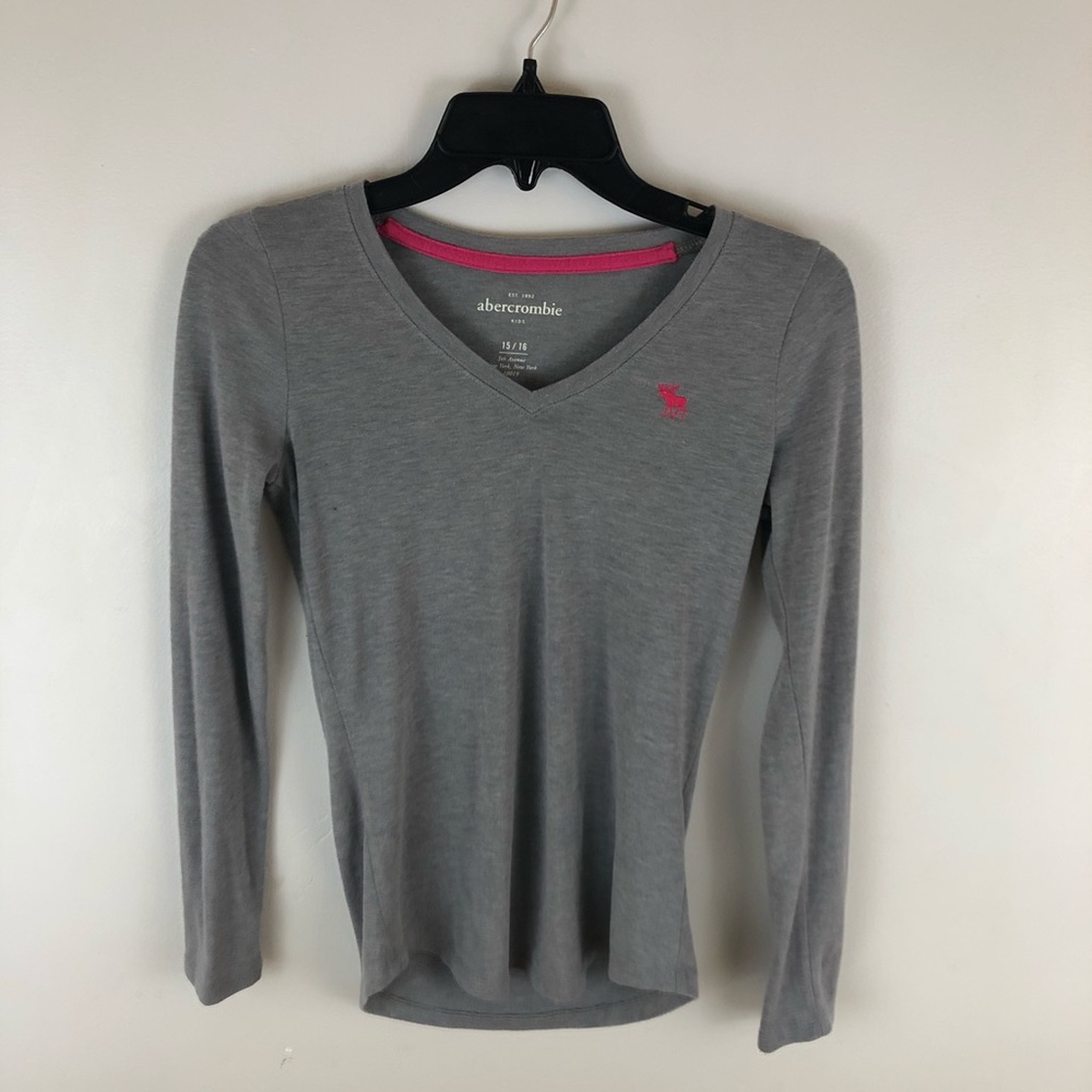 Abercrombie Gray Long Sleeve Shirt